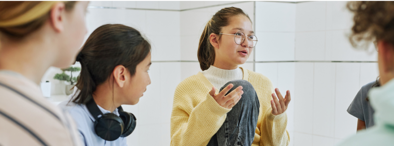 Group of Adolescents at a Group Therapy Session